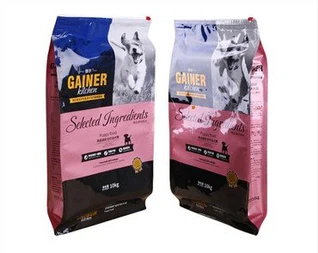 Plastična vrečka za hrano za hišne živali z zadrgo